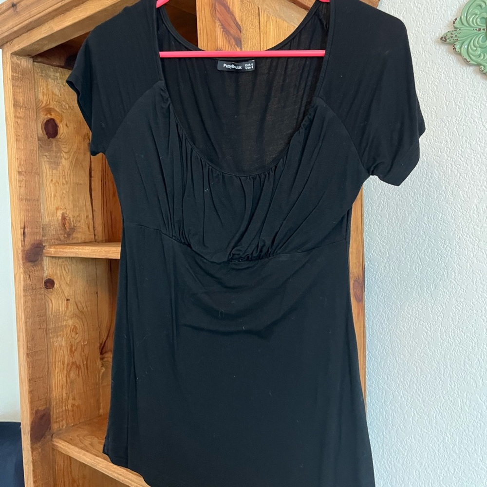 Black scoop PattyBoutik top